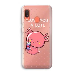CaseCompany Love You A Lotl: Samsung Galaxy A20e Transparant Hoesje