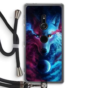 CaseCompany Where Light And Dark Meet: Sony Xperia XZ2 Transparant Hoesje met koord