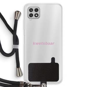 CaseCompany kwetsbaar: Samsung Galaxy A22 4G Transparant Hoesje met koord