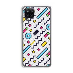 CaseCompany 8-bit N°8: Samsung Galaxy A12 Transparant Hoesje