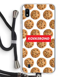 CaseCompany Koekerond: Samsung Galaxy A10 Transparant Hoesje met koord