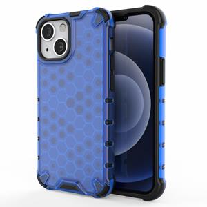 Lunso Honinggraat Armor Backcover hoes - iPhone 13 Mini - Blauw