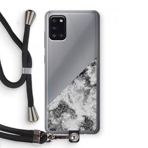 CaseCompany Onweer: Samsung Galaxy A31 Transparant Hoesje met koord