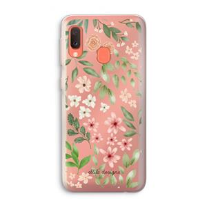 CaseCompany Botanical sweet flower heaven: Samsung Galaxy A20e Transparant Hoesje