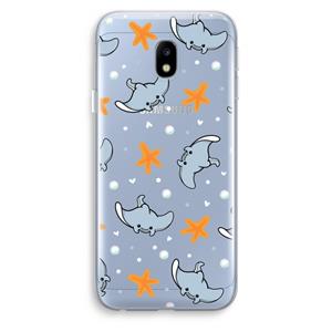 CaseCompany Manta: Samsung Galaxy J3 (2017) Transparant Hoesje