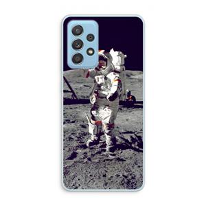 CaseCompany Spaceman: Samsung Galaxy A73 Transparant Hoesje