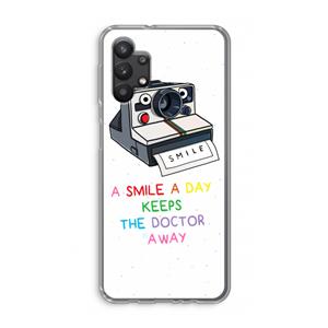 CaseCompany Smile: Samsung Galaxy A32 5G Transparant Hoesje