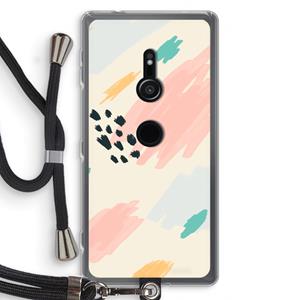 CaseCompany Sunday Chillings: Sony Xperia XZ2 Transparant Hoesje met koord