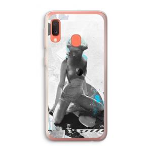 CaseCompany I will not feel a thing: Samsung Galaxy A20e Transparant Hoesje