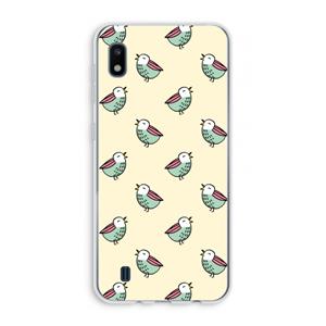 CaseCompany Vogeltjes: Samsung Galaxy A10 Transparant Hoesje
