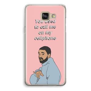 CaseCompany Hotline bling: Samsung Galaxy A5 (2016) Transparant Hoesje