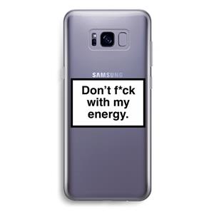 CaseCompany My energy: Samsung Galaxy S8 Plus Transparant Hoesje