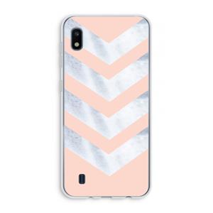 CaseCompany Marmeren pijlen: Samsung Galaxy A10 Transparant Hoesje
