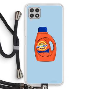 CaseCompany Ultra Sensitive: Samsung Galaxy A22 4G Transparant Hoesje met koord