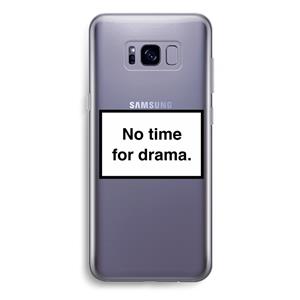 CaseCompany No drama: Samsung Galaxy S8 Plus Transparant Hoesje