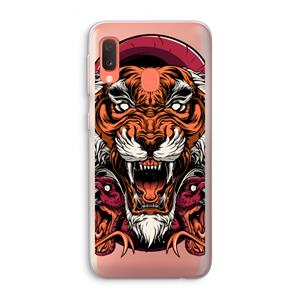 CaseCompany Tiger and Rattlesnakes: Samsung Galaxy A20e Transparant Hoesje
