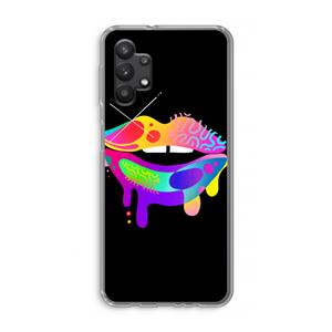 CaseCompany Lip Palette: Samsung Galaxy A32 5G Transparant Hoesje
