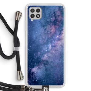 CaseCompany Nebula: Samsung Galaxy A22 4G Transparant Hoesje met koord