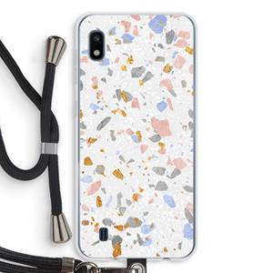 CaseCompany Terrazzo N°8: Samsung Galaxy A10 Transparant Hoesje met koord