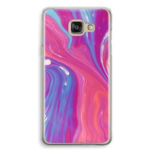 CaseCompany Paarse stroom: Samsung Galaxy A5 (2016) Transparant Hoesje