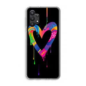 CaseCompany Melts My Heart: Samsung Galaxy A32 5G Transparant Hoesje