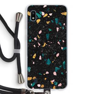 CaseCompany Terrazzo N°10: Samsung Galaxy A10 Transparant Hoesje met koord