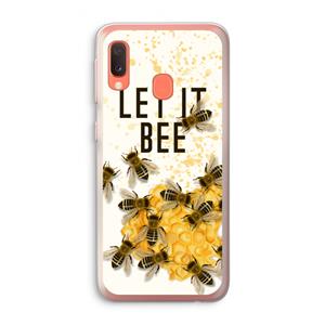 CaseCompany Let it bee: Samsung Galaxy A20e Transparant Hoesje