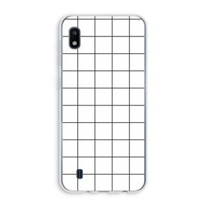 CaseCompany Rooster: Samsung Galaxy A10 Transparant Hoesje