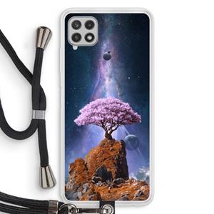 CaseCompany Ambition: Samsung Galaxy A22 4G Transparant Hoesje met koord