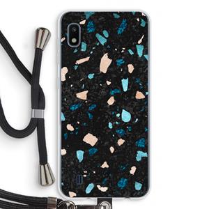 CaseCompany Terrazzo N°11: Samsung Galaxy A10 Transparant Hoesje met koord