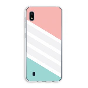 CaseCompany Strepen pastel: Samsung Galaxy A10 Transparant Hoesje