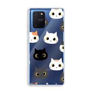 CaseCompany Katten: Samsung Galaxy Note 10 Lite Transparant Hoesje