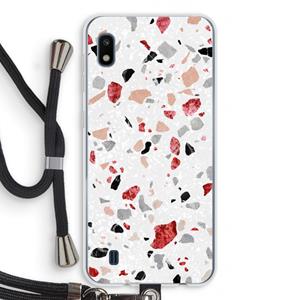 CaseCompany Terrazzo N°12: Samsung Galaxy A10 Transparant Hoesje met koord