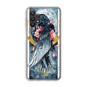 CaseCompany Golden Raven: Samsung Galaxy A32 5G Transparant Hoesje