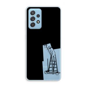 CaseCompany Musketon Painter: Samsung Galaxy A73 Transparant Hoesje
