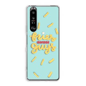 CaseCompany Always fries: Sony Xperia 1 III Transparant Hoesje