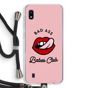 CaseCompany Badass Babes Club: Samsung Galaxy A10 Transparant Hoesje met koord