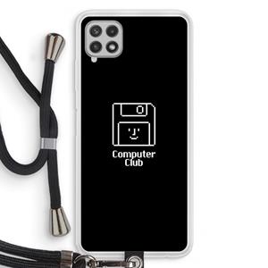 CaseCompany Hello: Samsung Galaxy A22 4G Transparant Hoesje met koord