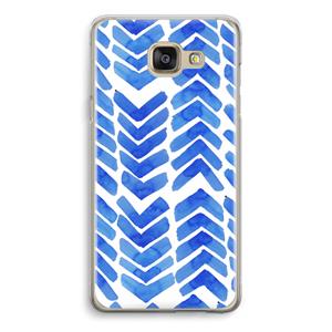 CaseCompany Blauwe pijlen: Samsung Galaxy A5 (2016) Transparant Hoesje