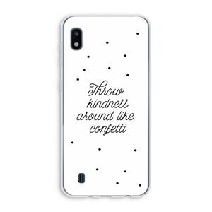 CaseCompany Confetti: Samsung Galaxy A10 Transparant Hoesje