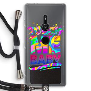 CaseCompany Touch Me: Sony Xperia XZ2 Transparant Hoesje met koord