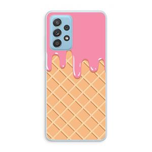 CaseCompany Ice cream: Samsung Galaxy A73 Transparant Hoesje