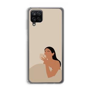CaseCompany Fresh coffee: Samsung Galaxy A12 Transparant Hoesje