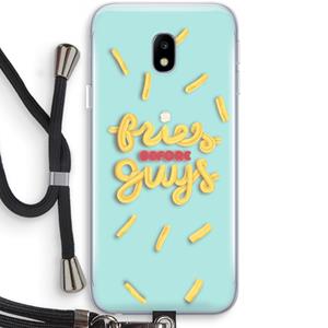 CaseCompany Always fries: Samsung Galaxy J3 (2017) Transparant Hoesje met koord