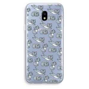 CaseCompany Poezen: Samsung Galaxy J3 (2017) Transparant Hoesje