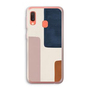 CaseCompany Geo #5: Samsung Galaxy A20e Transparant Hoesje