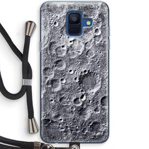 CaseCompany Maanlandschap: Samsung Galaxy A6 (2018) Transparant Hoesje met koord