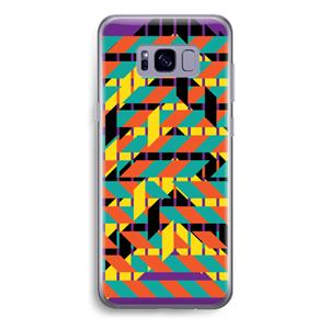 CaseCompany Skew Bee 2: Samsung Galaxy S8 Plus Transparant Hoesje
