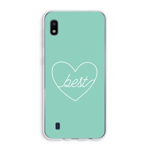 CaseCompany Best heart pastel: Samsung Galaxy A10 Transparant Hoesje