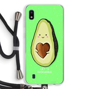 CaseCompany Avocuddle: Samsung Galaxy A10 Transparant Hoesje met koord